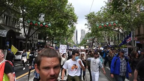 LIVE - INSIDE THE Protest CROWD Melbourne NOW