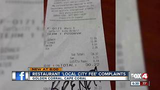 Restaurant Local Fee Complaints