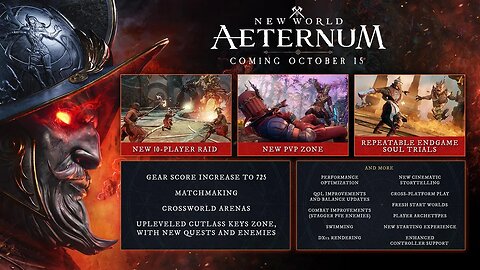 New World: Aeternum is Coming to PS5 & Xbox Series X/s (06/20/24).