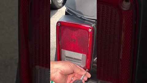 Jeep Wrangler Tail Light Removal #shorts