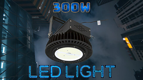 300W High Bay LED Fixture - 480V AC, 50/60Hz - Aluminum - Cold Forged Housing