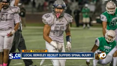 Local Berkeley recruit suffers spinal injury