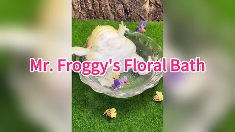 Mr. Froggy's Floral Bath | Funny Frog