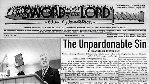 The Unpardonable Sin - John R. Rice