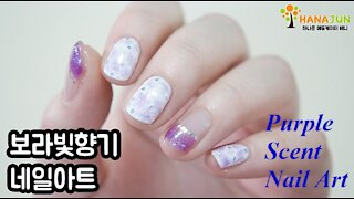 Purple Scent Nail Art