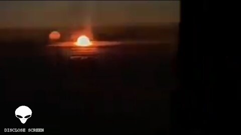 How can we explain this video? Airplane passenger films the Sun setting inside the clouds?