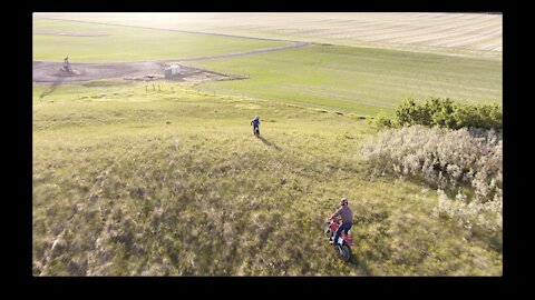 Dirt-biking in Southern Alberta