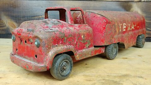 Rusty 1950's Buddy L GMC COE Texaco Tanker Restoration