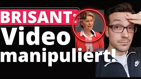 Unfassbar: CDU manipuliert von der Leyen Video!@Kolja🙈🐑🐑🐑 COV ID1984