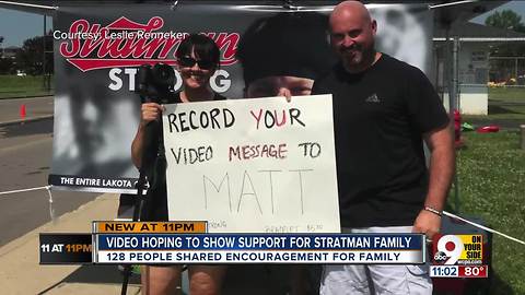 StratmanStrong: Supporters record video messages for Matt Stratman, lacrosse player in coma