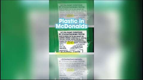 Alex Jones: Microplastics Found Inside McDonalds 'Food' - 7/29/10