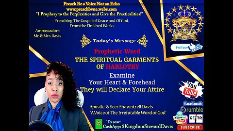 Spiritual Garments of Harlotry- Examine Your Heart & Your Forehead they will Declare Your Attire
