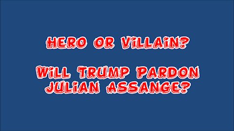 Hero or Villain? Will Trump Pardon Julian Assange?