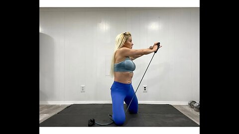 Kneeling Ab Twist with Bands