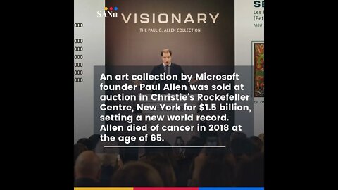 Paul Allen's art collection sells at New York auction for $1.5 billion