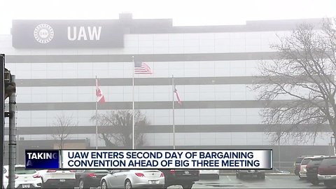 UAW enters second day of bargaining convention ahead of big three meeting