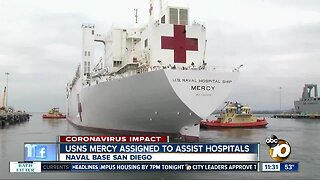 USNS Mercy to deploy to help hospitals