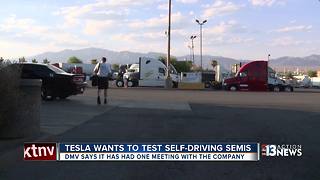 Tesla wants to test self-driving semis