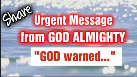 GOD WARNED -A PROPHETIC MESSAGE FOR NOW🔺️ #share #bible #river #judgement #jesus #urgente