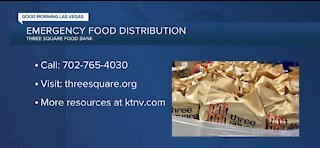 Emergency food distribution from Three Square Food Bank