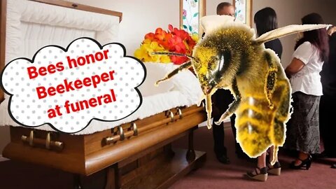 Bees honor Beekeeper at funeral.