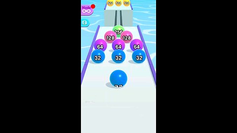 Ball rolling race gameplay