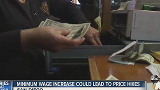 Minimum wage increase could lead to price hikes