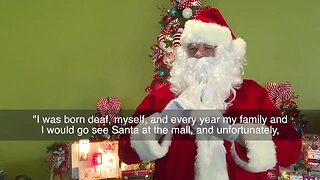 Signing Santa back in town, bringing joy to deaf and hard of hearing community