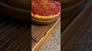 Homemade Deep Dish Pizza #shorts #food