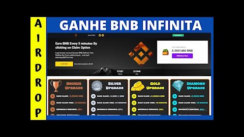 GANHE BNB INFINITA RETIRO MINIMO 0.004BNB DIRETO NA SUA CARTEIRA BEP20 CORRE ANTES QUE ACABE