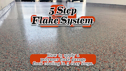 🎉 Easy 5 Step Flake Floor