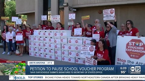 Petition to pause school voucher program