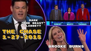 Mark "The Beast" Labbett | Brooke Burns | The Chase 1-27-2015 | Full episode | Game shows