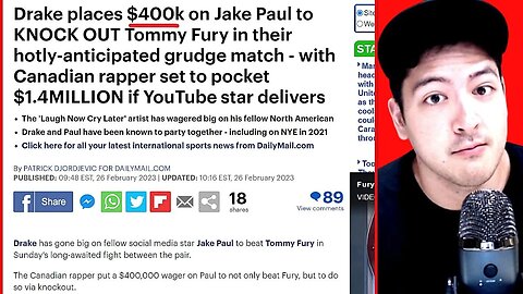 Drake BETS $400k On Jake Paul