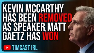 Kevin McCarthy Has Been REMOVED As Speaker, Matt Gaetz Has WON