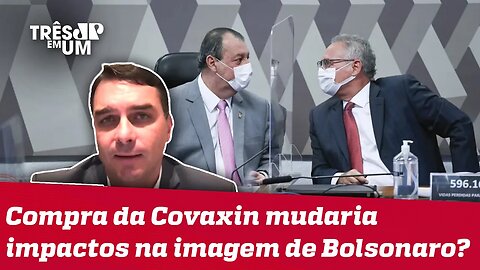 Flávio Bolsonaro: 'Relatório de Renan Calheiros e indiciamento de Bolsonaro na CPI são alucinações'