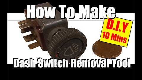 Light/Wiper Dash Switch Removal Tool VW Bug - Guide How To Make ESCUTCHEON TOOL DIY VW Beetle