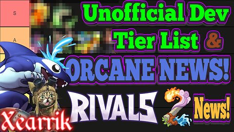 Rivals 2 Dev Tier List + Orcane News + Kickstarter! | Rivals 2 News
