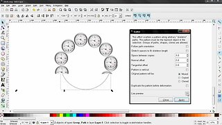 How to Put Object (Complex Graphics) on Path - Inkscape Tutorial