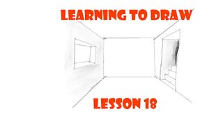 Learning To Draw: A room in a one-point perspective (Lesson 18)