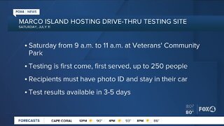 Marco Island host drive thru COVID-19 testing