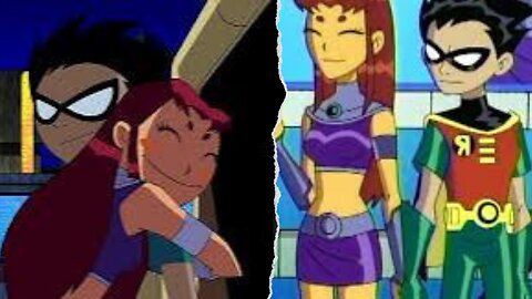 Teen Titans Robin and Starfire Moments