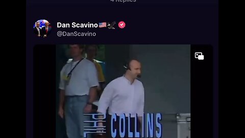 Dan Scavino posting Phil Collins something in the air 👀