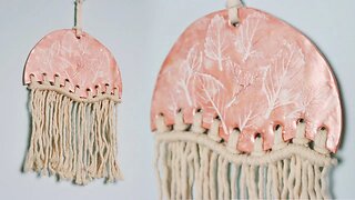 Macrame and Clay Wall Hanging Tutorial