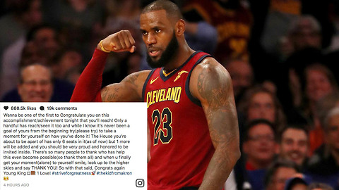 LeBron James Congratulates Himself for Breaking Record BEFORE He Breaks It