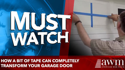 How a Bit of Tape Can Completely Transform Your Garage Door