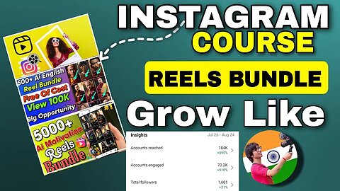How To Grow Like @souravjoshivlogs7028 On Instagram | Free Course & Reel Bundle To Grow Instagram