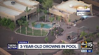 MCSO: 3-year-old dies after being pulled from Peoria pool