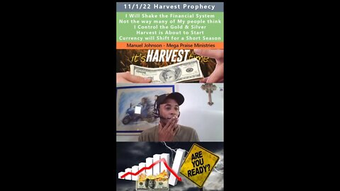 Harvest is About to Start, Shake the Financial System prophecy - Manuel Johnson 11/1/22