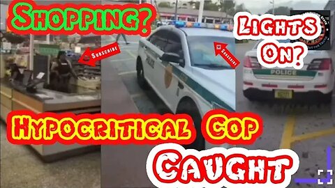 Hypocritical cop runs after getting caught